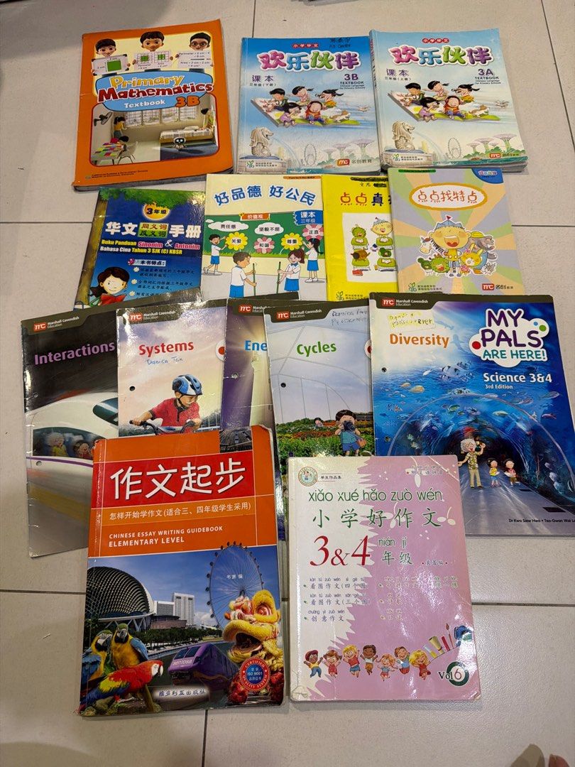 Primary 3 School Textbooks (14 F $10), Hobbies & Toys, Books ...