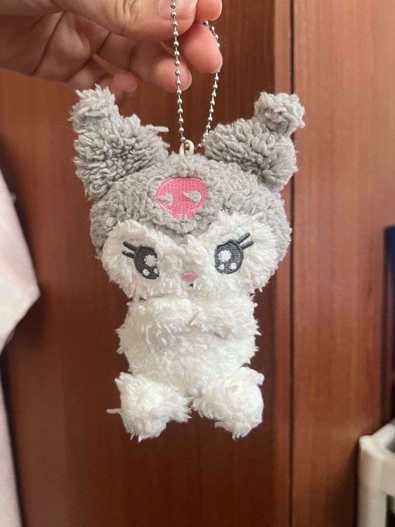 Sanrio kuromi plush keychain (Category: Plushies & Soft Toys) located in Marikina City. Submitted by lostthingsmnl (Listing ID 1408347026, Image 1). Description: Kuromi plush keychain. Auth.