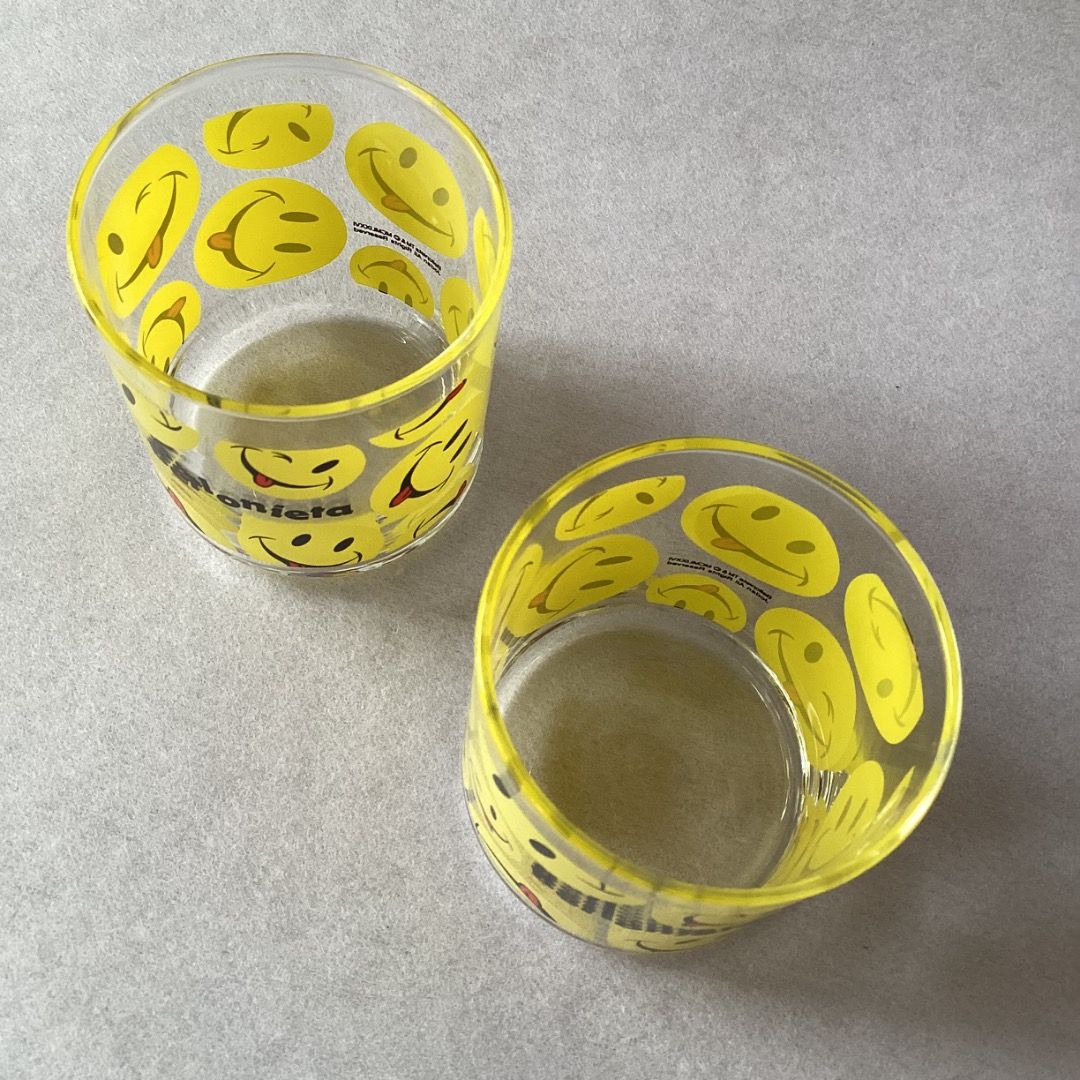 Smiley Face Glasses by Bellonieta (Category: Dinnerware & Cutlery) located in Davao. Submitted by eclectic1925 (Listing ID 1408323628, Image 2). Description: Php75 each ( 2 available) Smiley Face Glasses by Bellonieta H: 3 inches L: 2.5 inches Please REVIEW PHOTOS First to pay.