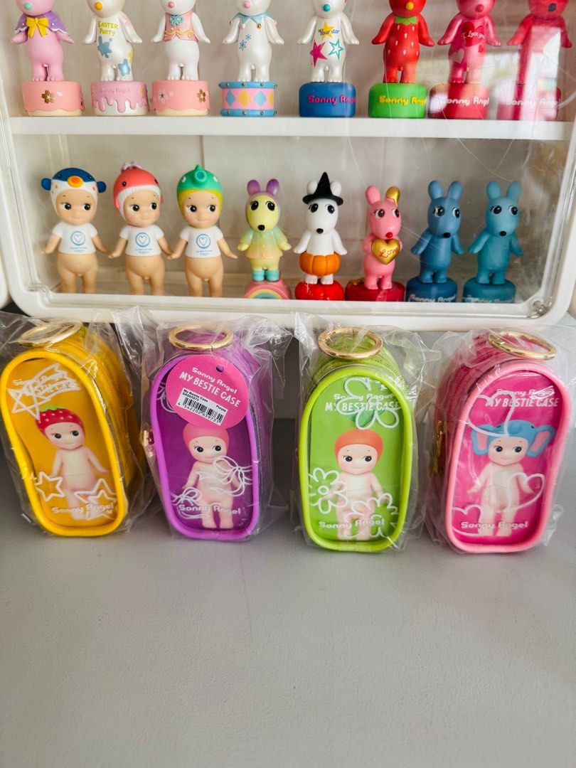 Sonny Angel My Bestie Case (Category: Designer & Blind Box Toys) located in Manila. Submitted by jscsonny (Listing ID 1408337907, Image 1). Description: - Sonny Angel My Bestie Cases! - Features different Sonny Angel designs. - Available colors: Yellow, Purple, Green, Pink. - Great for storing small items or as a collectible. - Cases are brand new and sealed..