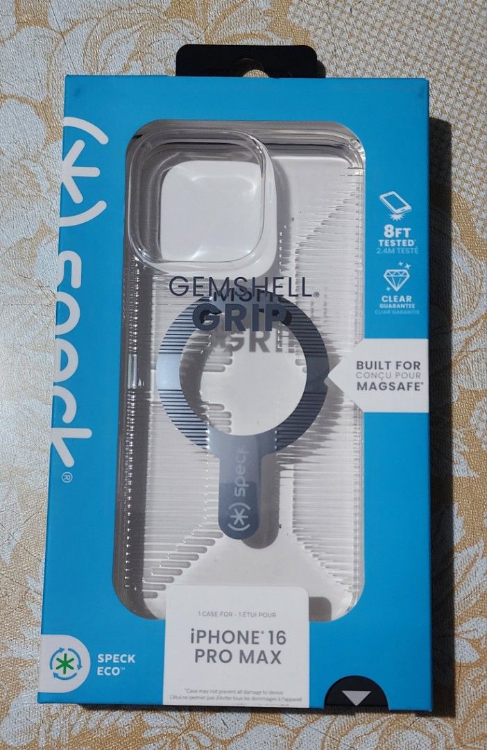 Speck Gemshell Crystal Clear Case for iPhone 16 Pro Max - Clear - Magsafe (Category: Cases & Sleeves) located in Pasig City. Submitted by chemeng.jp (Listing ID 1408319213, Image 1). Description: Brand New and 100% Authentic Model Number: 150733-5085 DESIGNED FOR IPHONE 16 - Speck's i Phone16 Pro Max case offers a perfect fit. This features a transparent, slim, exceptional drop protection with precise cutouts to ensure full access to all ports an