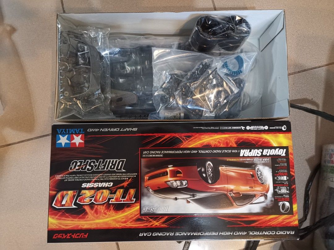 Tamiya Toyota 1/10 RC Model Kit (Category: Gundam & Model Kits) located in Manila. Submitted by genesis11_21 (Listing ID 1408464080, Image 3). Description: 58412 Xanavi NISMO GT-R Full Bearing TB03 (P12800) 58287 Nissan 350z TL01 (P15000) 47433 Toyota SUPRA Racing A80 W torque Tuned Motor (P10800) 58595 ENEOS SUSTINA Rcf TB04 (P10800) 58251 LEXUS GS400 TL01 (P25000) 58613 Toyota SUPRA TT02D (10000) 58679 Swift Sport yellow painted body MO5L (P720