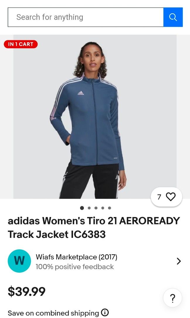 Adidas Aeroready Track Jacket (Category: Activewear) located in Paranaque City. Submitted by expectmore.payless (Listing ID 1408681100, Image 1). Description: Brand new from states RFS: hindi po kasya.