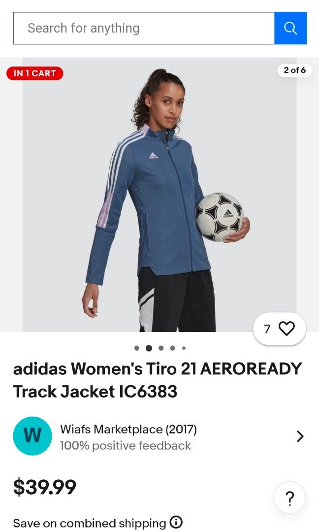 Adidas Aeroready Track Jacket (Category: Activewear) located in Paranaque City. Submitted by expectmore.payless (Listing ID 1408681100, Image 3). Description: Brand new from states RFS: hindi po kasya.