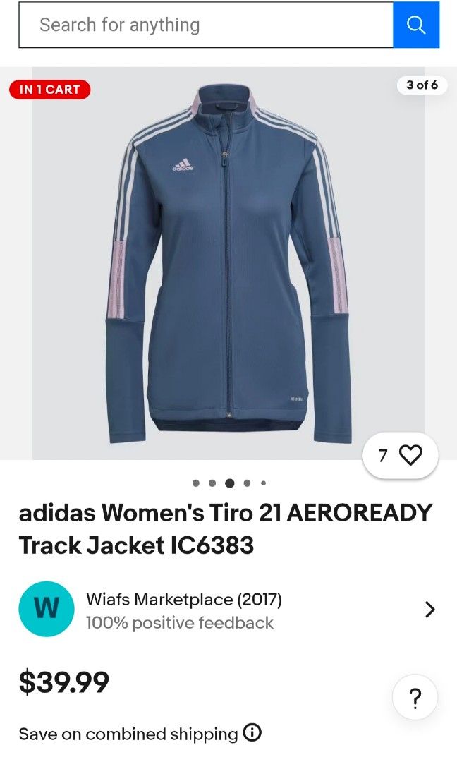 Adidas Aeroready Track Jacket (Category: Activewear) located in Paranaque City. Submitted by expectmore.payless (Listing ID 1408681100, Image 2). Description: Brand new from states RFS: hindi po kasya.