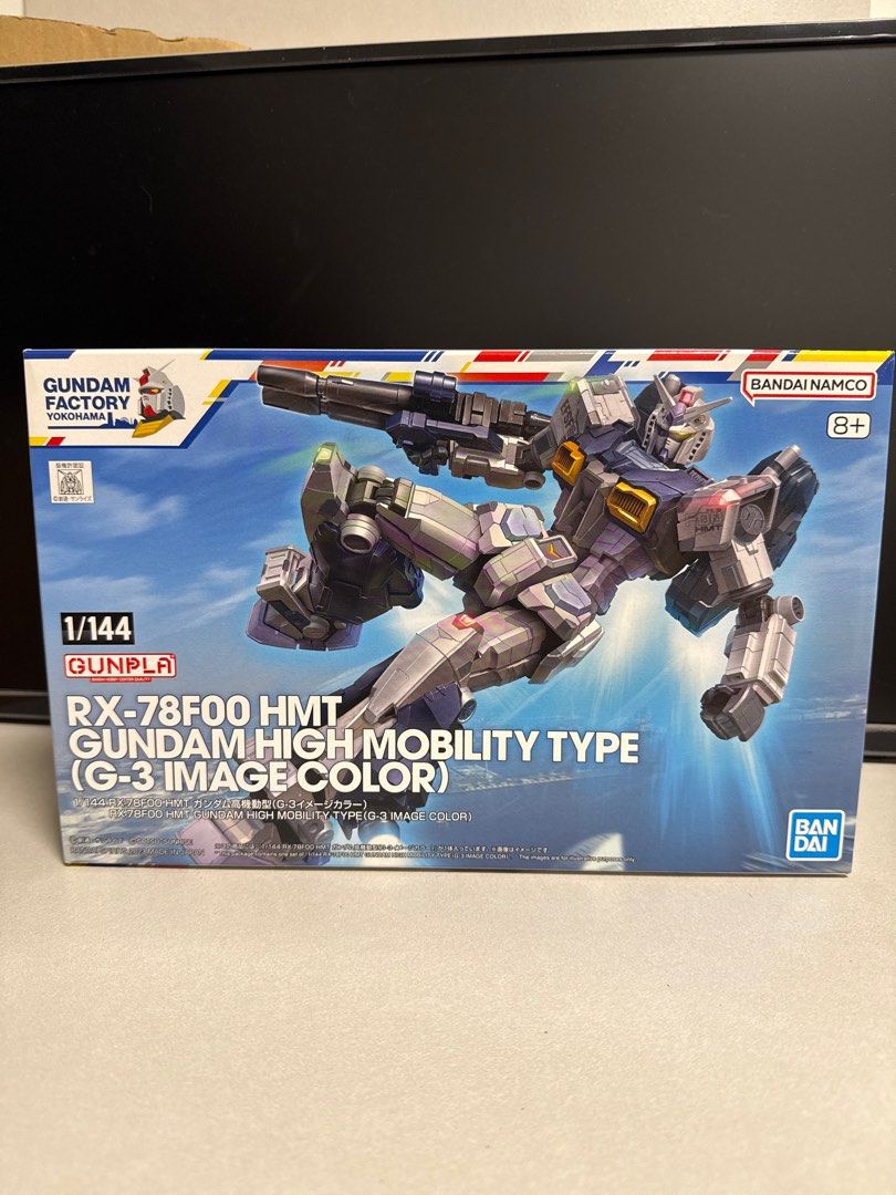Bandai 1/144 RX-78F00 HMT G-3 Image Color Gunpla (Category: Gundam Model Kits) located in Singapore. Submitted by kookie.li (Listing ID 1408652273, Image 1). Description: Brand new, unopened Bandai 1/144 scale Gunpla model kit. This is the RX-78F00 HMT Gundam High Mobility Type in G-3 Image Color. Perfect for Gundam enthusiasts and model kit builders. Hand carried back from Yokohama Gundam factory .