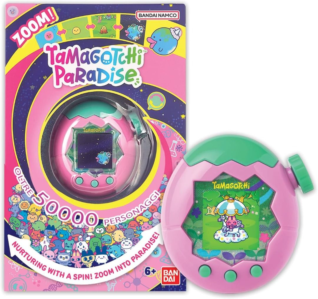 Bandai Tamagotchi Paradise Land Sky Water Virtual Pet to Wind Up Interactive Toy for Children from 6 Years (Category: Interactive Toys) located in Singapore. Submitted by deamikeonline (Listing ID 1408620341, Image 3). Description: ⚠️⚠️⚠️ Ready stock: Blue @72$ and Pink @81$⚠️⚠️⚠️ Bandai Tamagotchi Paradise Land Sky Water Virtual Pet to Wind Up Interactive Toy for Children from 6 Years Available in Blue or Pink or Purple Age range: 6yo and above 