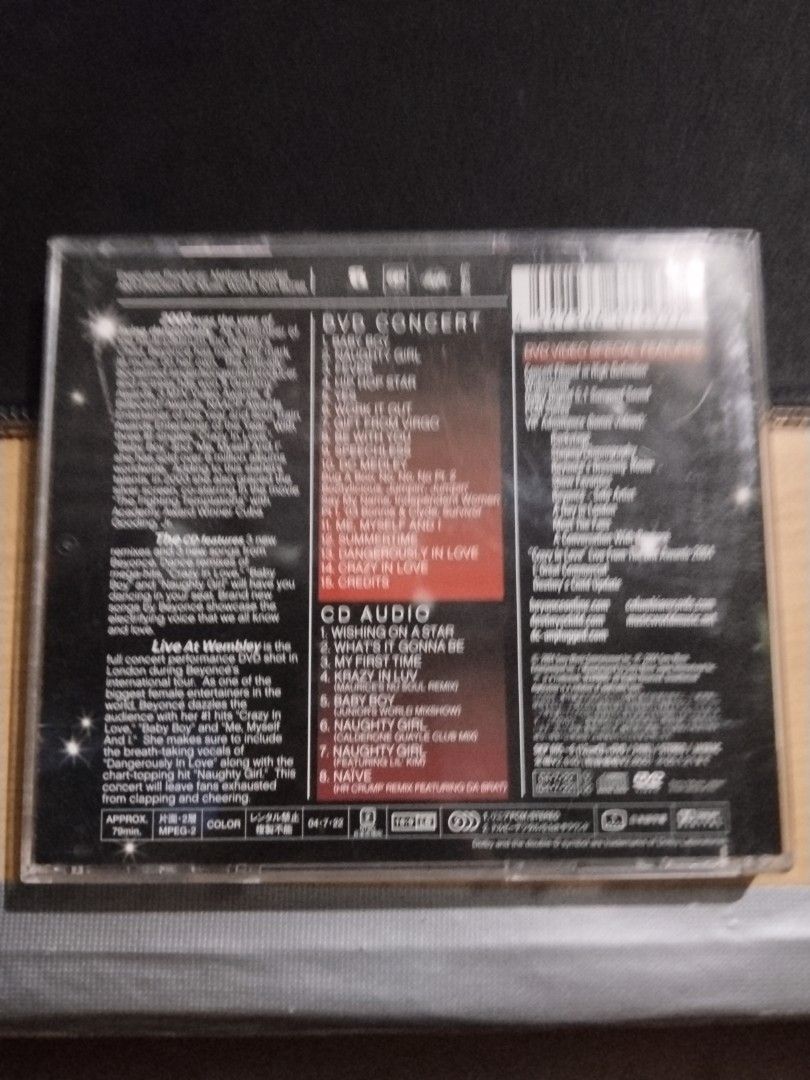 Beyonce - Live at Wembley CD (Category: CDs & DVDs) located in Manila. Submitted by eyji569 (Listing ID 1408628003, Image 2). Description: Only one dvd left inside.