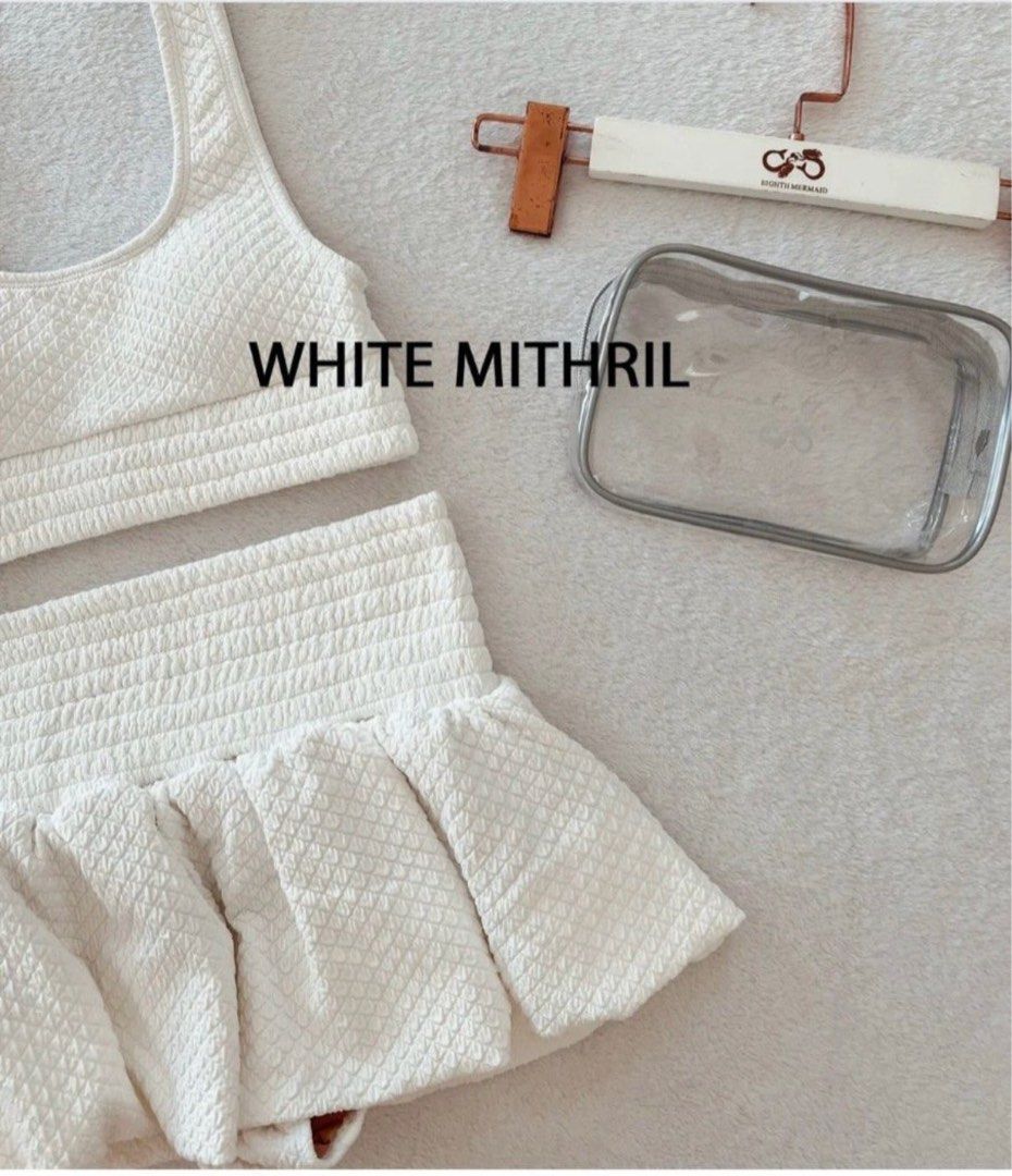 Eighth mermaid collins set - white (Category: Bikinis & Swimsuits) located in Taguig. Submitted by aishops (Listing ID 1408506606, Image 1). Description: Used once Rfo: decluttering and making space for new swimsuit/s Eighth mermaid Eight mermaid Collins set White mithril.