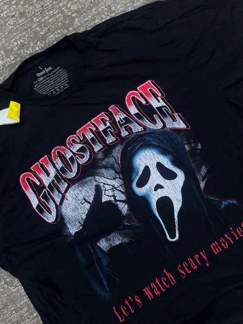 GHOSTFACE (Category: Tshirts & Polo Shirts ) located in Carcar. Submitted by thrift_kidd (Listing ID 1408606639, Image 3). Description: GHOSTFACE Large Dimes: 22x27 As new DM ME TO PURCHASE 📩.