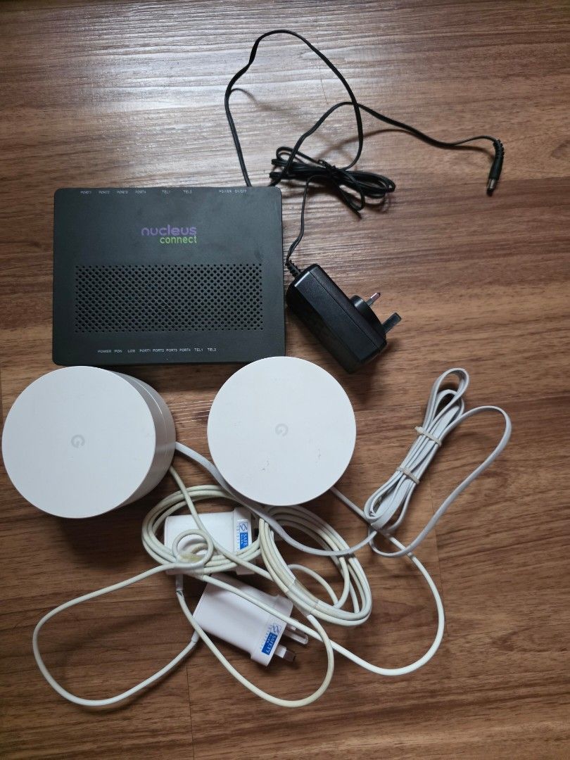 Nucleus Connect Router + Google Nest WiFi x 2, Computers & Tech, Parts ...