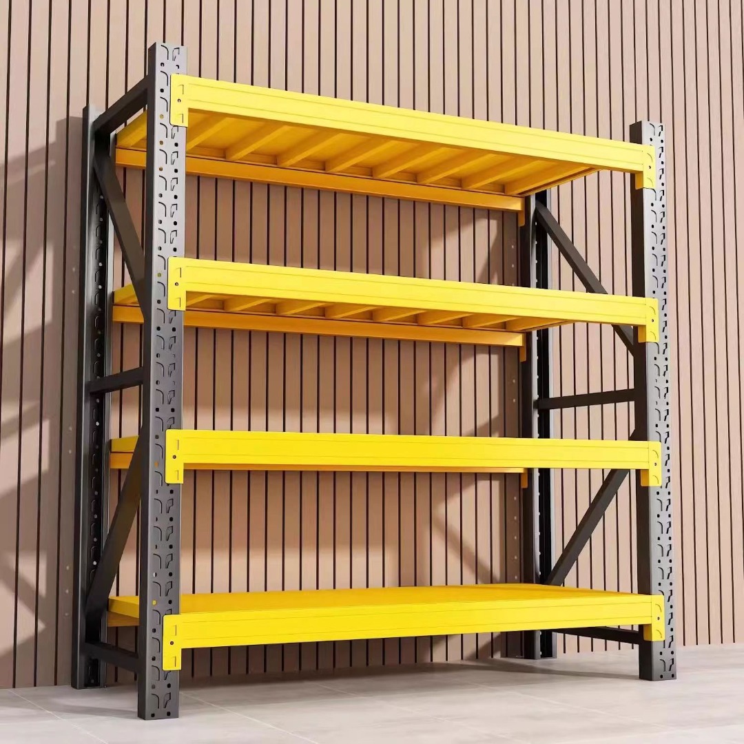 Industrial Steel Shelves - Super Heavy-Duty 130-330kg Load, Beam-Type ...