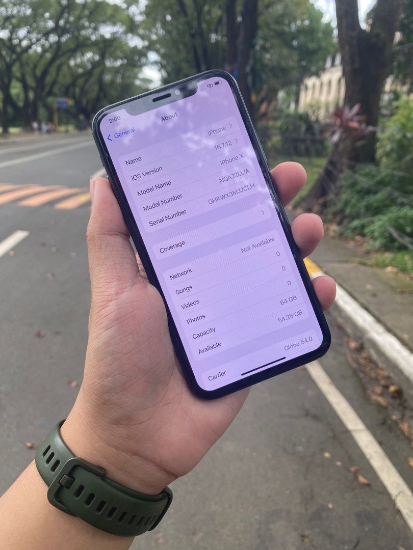 Iphone x 64gb (Category: iPhone X Series) located in San Rafael. Submitted by kuyabribri (Listing ID 1408618366, Image 3). Description: Iphone X - 64gb - No dents halos - Original - No trutone - 100% Battery health (Original batt) - Apple id open - sim okay Qc loc (price slightly nego) .