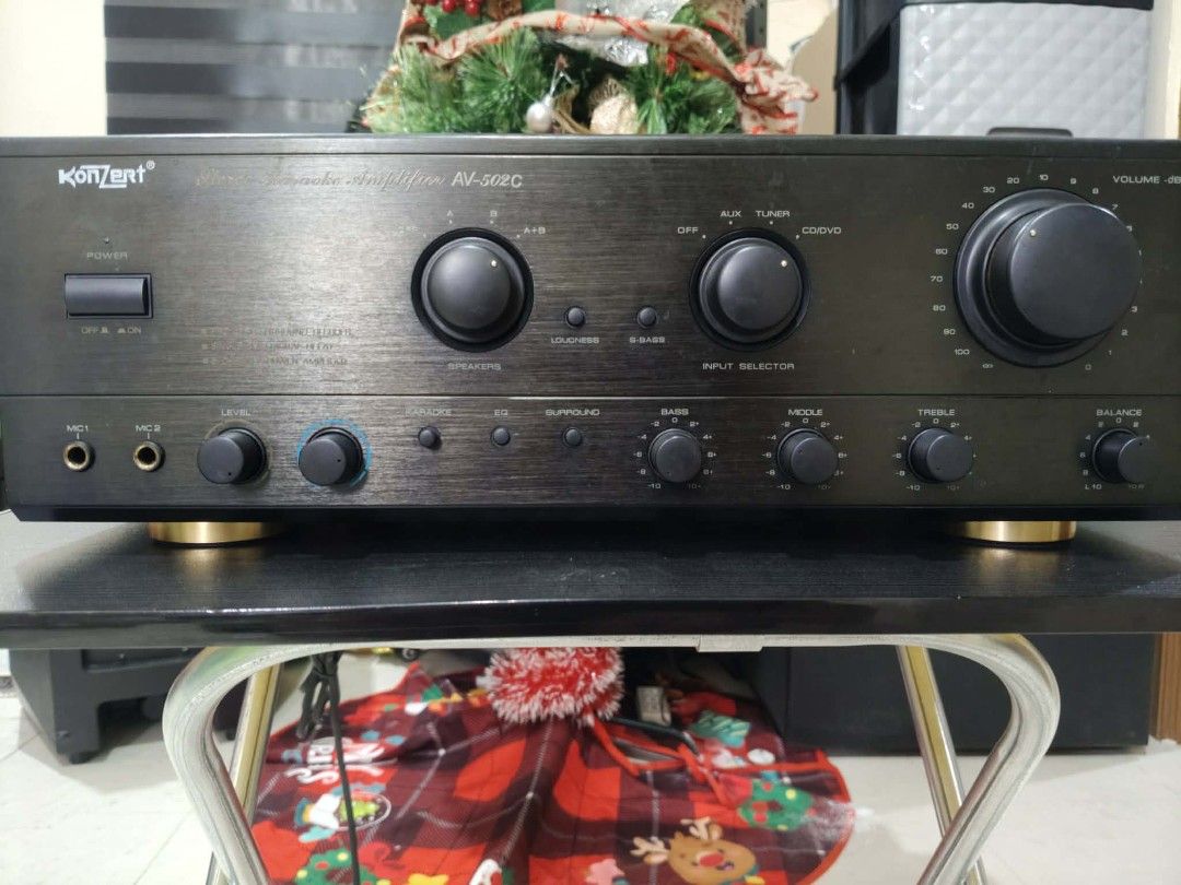 Konzert AV-502C (Category: Soundbars, Speakers & Amplifiers) located in Marikina City. Submitted by RonDerla (Listing ID 1408687860, Image 2). Description: Original never been open or history of repair. need to check sub out, nung tinesting ko sa active amp ko before iout d nagooutput. d sure kung gumagana or need lng linis. other ports are all working well. rfs: hndi nagagamit.