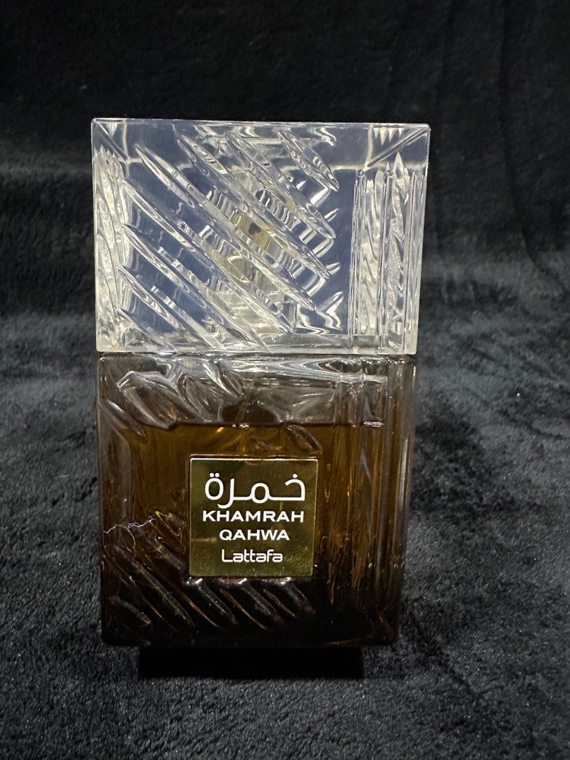 Lattafa Khamrah Qahwa Eau de Parfum (Category: Fragrance & Deodorants) located in Valenzuela. Submitted by goldcogo31 (Listing ID 1408605405, Image 3). Description: FIXED PRICE!!! -Atleast 85% remaining -Original Middle eastern perfume Reason for selling: No longer use and not change of preference .