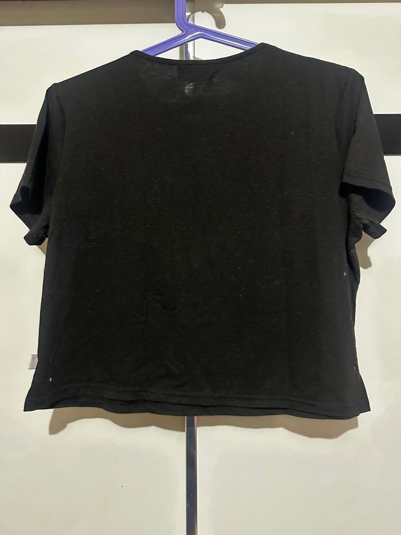 Love Bayo Black Graphic Tee - Medium (Category: Shirts) located in Quezon City. Submitted by brookslide (Listing ID 1408630821, Image 3). Description: - Love Bayo black t-shirt - Size: Medium - Design: Heart-shaped graphic with travel stamps - Sleeves: Short - Neckline: Round - Back: Plain black Can send more photos Used.