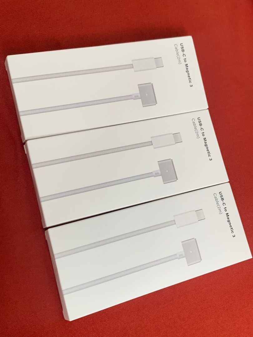 MacBook Cable USB-C To MagSafe 3 (2m) (Category: Chargers & Cables) located in San Juan City. Submitted by ph_gadgets_hub (Listing ID 1408560985, Image 2). Description: The MagSafe 3 Cable, efficient charging at home, in the office, or on the go. It’s compatible MacBook Charger🔥 💯% apple accessories😍 💯% data sync supported 💯% MFM Certified 💯% brand new SALE ❗️❗️❗️ ₱1,300 USB-C to MagSafe 3 Cable (2m) type c to magsafe 3 cable⚡️⚡️ Compatibil