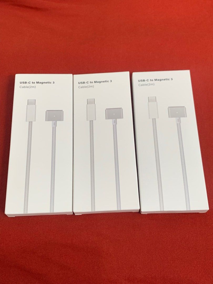 MacBook Cable USB-C To MagSafe 3 (2m) (Category: Chargers & Cables) located in San Juan City. Submitted by ph_gadgets_hub (Listing ID 1408560985, Image 1). Description: The MagSafe 3 Cable, efficient charging at home, in the office, or on the go. It’s compatible MacBook Charger🔥 💯% apple accessories😍 💯% data sync supported 💯% MFM Certified 💯% brand new SALE ❗️❗️❗️ ₱1,300 USB-C to MagSafe 3 Cable (2m) type c to magsafe 3 cable⚡️⚡️ Compatibil