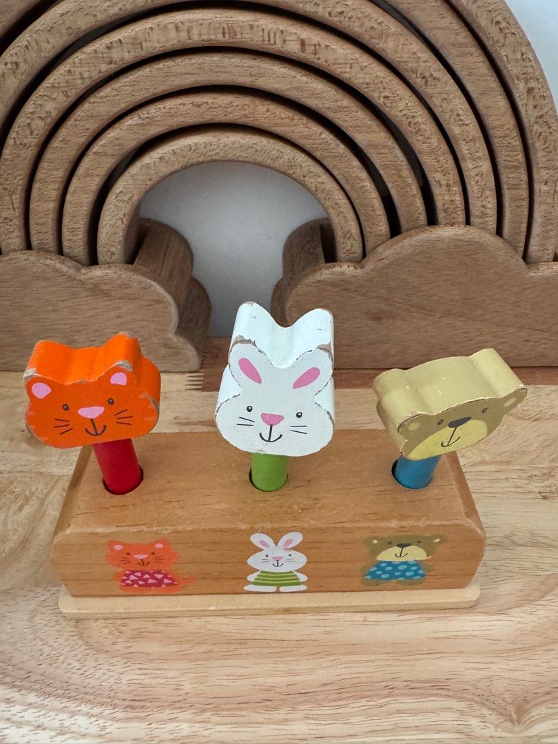 Montessori Pop up toy (Category: Infant Playtime) located in Plaridel. Submitted by oliviasattic (Listing ID 1408574296, Image 2). Description: Early Learning Centre (ELC) Wooden Pop up toy *As is.