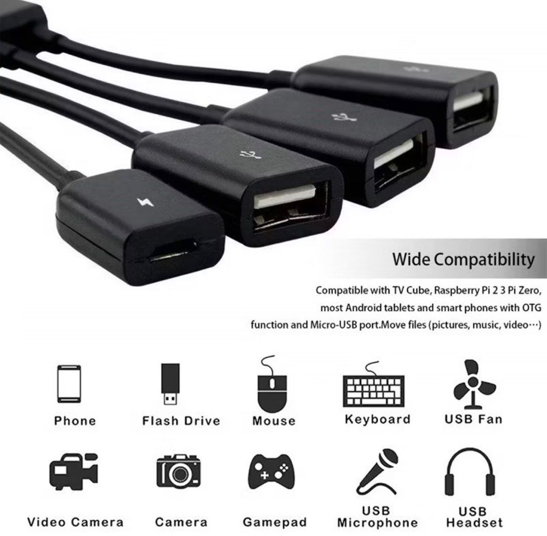 Multiple Type C to USB 2.0 Adapter Micro Usb Extender OTG Cable Data Converter Adapter (Category: Chargers & Cables) located in General Trias. Submitted by aprilocampo0412 (Listing ID 1408639969, Image 2). Description: Multiple Type C to USB 2.0 Adapter Micro Usb Extender OTG Cable Data Converter Adapter.