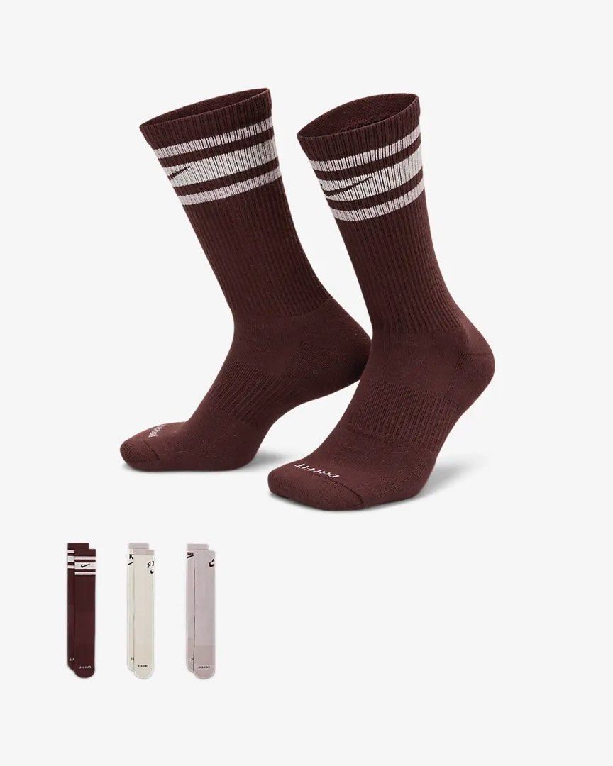 Nike Everyday Plus 3 Pairs Cushioned Crew Socks (Category: Socks) located in Makati City. Submitted by shoedeckph (Listing ID 1408602263, Image 1). Description: Nike Everyday Plus Cushioned Crew Socks 3 Pairs 100% Legit / Original Brand New 3 Pairs Size L (Fits size 8 - 12 US Mens) Multi color ‼️SALE PRICE: ₱495‼️ Below SRP •Delivery Metro Manila: Lalamove / Grab Nationwide: J&T •Meetup Waltermart Makati.