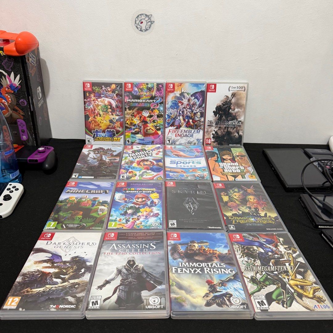 Nintendo switch games v1 v2 oled switch 2 (Category: Nintendo) located in Valenzuela. Submitted by gearpandaph (Listing ID 1408679500, Image 1). Description: For sale nintendo switch oled v1 v2 switch 2 games Pokken 1800 Mario kart 1800 Fire emblem Engage 1700 Nier auto mata 1500 Monster Hunter Sunbreak 1200 Mario party 1400 Nintendo Switch sports 1800(w leg strap) Grand theft Auto GTA TRILOGY 1200 Minecraft 900 Mario rabbids spark of hope 900 Sk