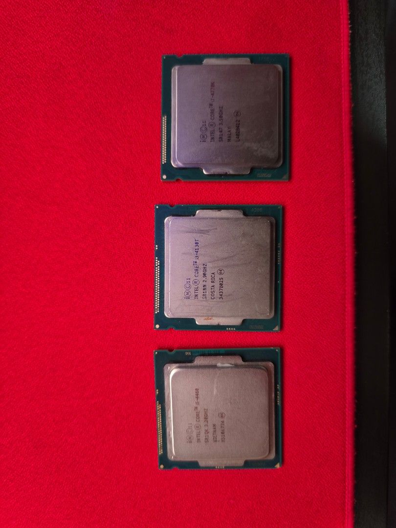 PC Components Bundle - RAM, CPU (Category: Desktops) located in Singapore. Submitted by resistance733 (Listing ID 1408633339, Image 2). Description: - RAM - CPUs QUOTE WHICH PART U WANT AND I WILL STATE PRICE. whole lot for sale. RFS looking to declutter. black ram desktop confirm working as used on my previous pc (sold) but hyper x ddr3 desktop ram and laptop rams and CPU dont have any laptop or PC to test on..