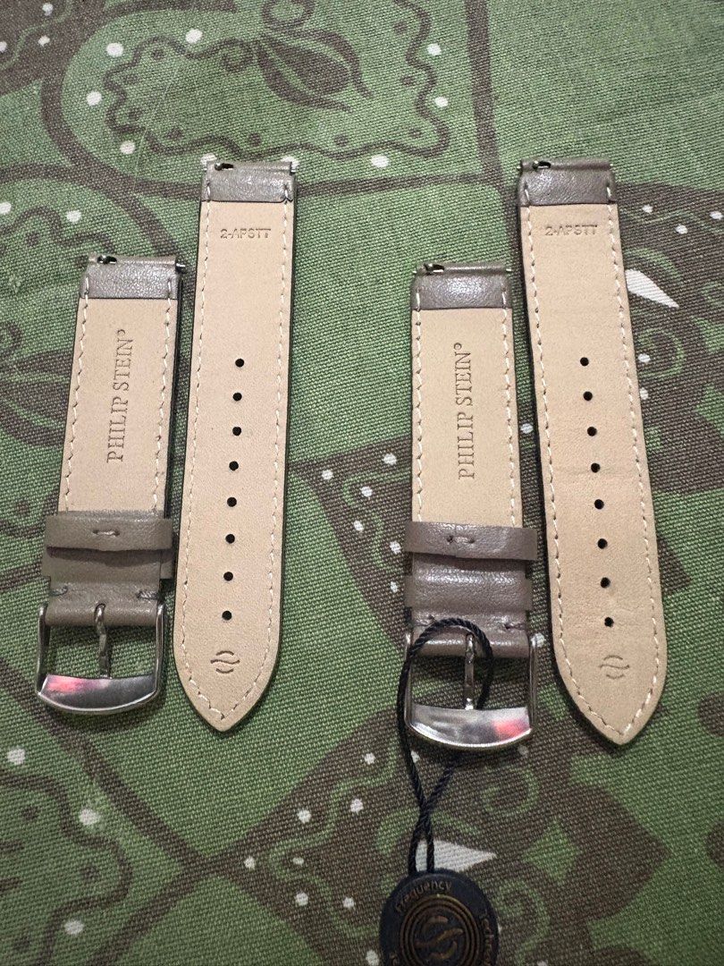 Philip Stein replacement strap Large (size 2) (Category: Luxury Watches) located in Paranaque City. Submitted by shopofashopaholic (Listing ID 1408541524, Image 2). Description: Philip Stein replacement watch strap Authentic/original Leather, Taupe Brand new, never used Will fit Philip Stein large watch (size 2) One piece available.