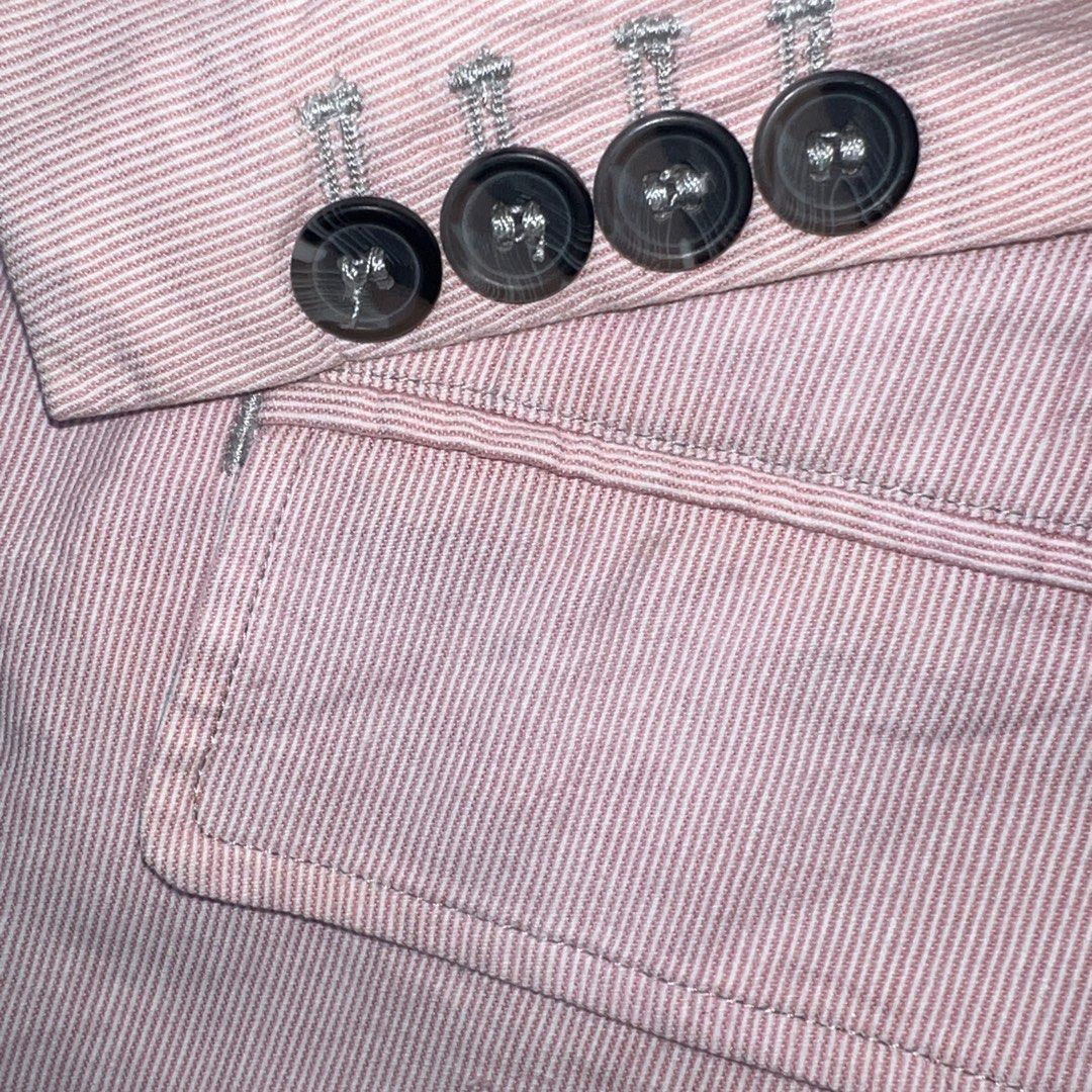 Pink Coat Jacket Blazer for Men (Category: Coats, Jackets and Outerwear) located in Baguio. Submitted by johnmaxshop (Listing ID 1408521888, Image 2). Description: Pink Coat Jacket Blazer for Men 400 from P650 Free shipping. 💰Discount if buying more items. Issue: last photo, hindi halata in day light at looking from a normal distance. 📐 Measurements in inches Armpit to armpit or width- 22 Shoulder to hem or length - 30 Sleeves - x Shoulders - x