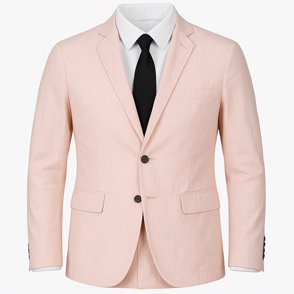 Pink Coat Jacket Blazer for Men (Category: Coats, Jackets and Outerwear) located in Baguio. Submitted by johnmaxshop (Listing ID 1408521888, Image 1). Description: Pink Coat Jacket Blazer for Men 400 from P650 Free shipping. 💰Discount if buying more items. Issue: last photo, hindi halata in day light at looking from a normal distance. 📐 Measurements in inches Armpit to armpit or width- 22 Shoulder to hem or length - 30 Sleeves - x Shoulders - x