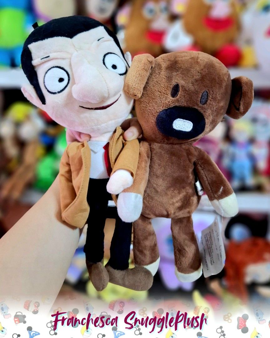 Rare Mr. Bean & Teddy Plush (Category: Plushies & Soft Toys) located in Bacolor. Submitted by franchescasnuggleplush (Listing ID 1408654552, Image 1). Description: RARE Mr. Bean & Teddy Plush 🧸✨️ M - ₱𝟲𝟱𝟬 BOTH Condition: in great condition 🔥 Teddy w/ papertag & tag Mr bean cut tag - MINE NOW, PAY NOW (first to pay basis) - wysiwyg, color may vary due to lighting and camera 📍location: Bacolor, Pampanga 💸Mode of Payment: GCASH (no COD) 📦Shi