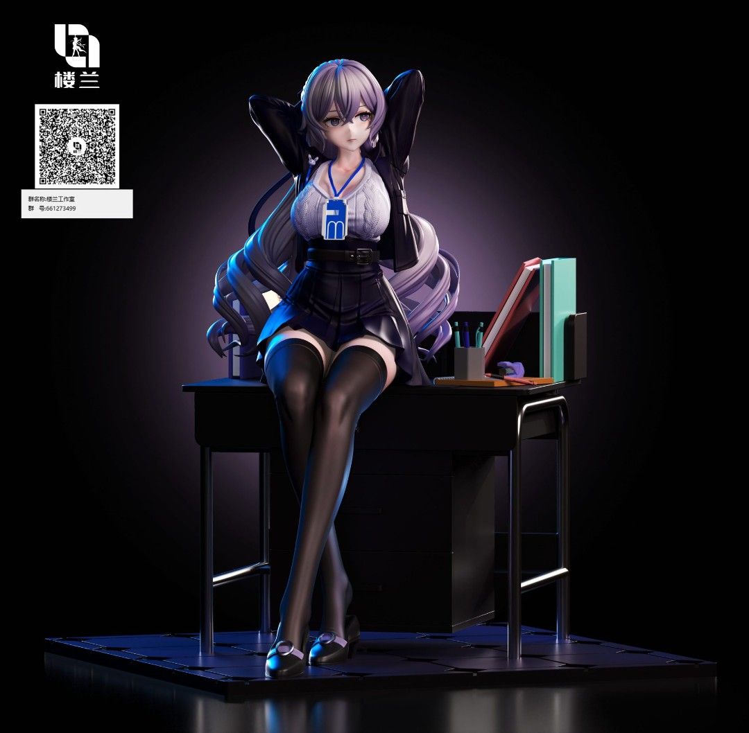 RECAST Honkai Impact 3rd : Bronya Zaychik (office lady version) 1/4 GK ...
