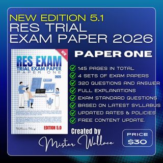 RES Exam Q&A Collection item 1