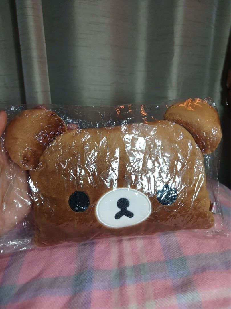Rilakkuma Mini Pillow (Category: Home Improvement Tools & Accessories) located in Manila. Submitted by thevintagebow (Listing ID 1408551247, Image 1). Description: 😴 Cuddle Time with Rilakkuma! 🤎 Add some super cute comfort to your couch, bed, or office chair with this adorable Rilakkuma Mini Pillow straight from Japan! The face of everyone’s favorite lazy bear is the perfect size for a cozy nap or simply just keeping you company. It comes bran