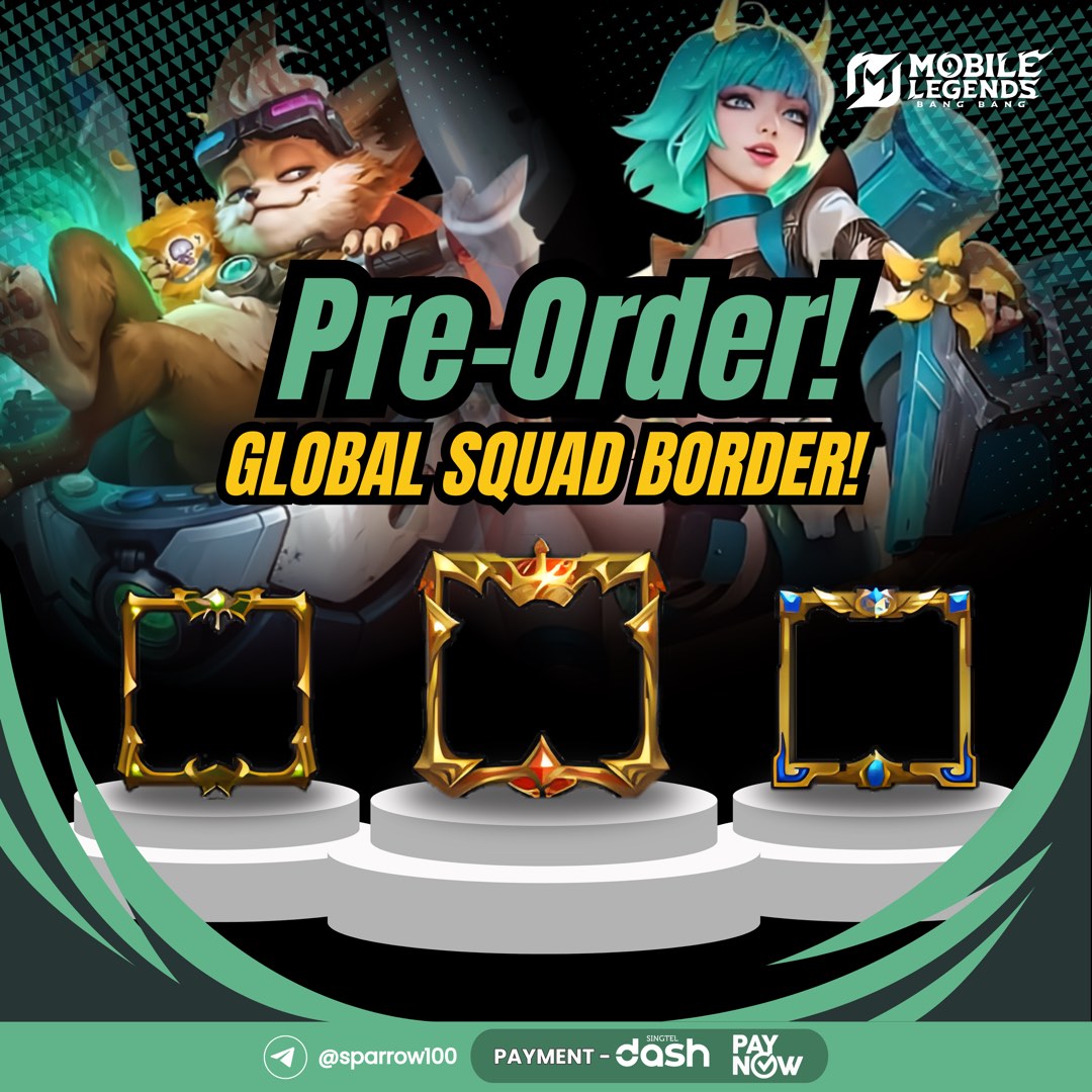 [S42] Mobile Legends King's Crown Border | Duke's Scepter | Knight's ...