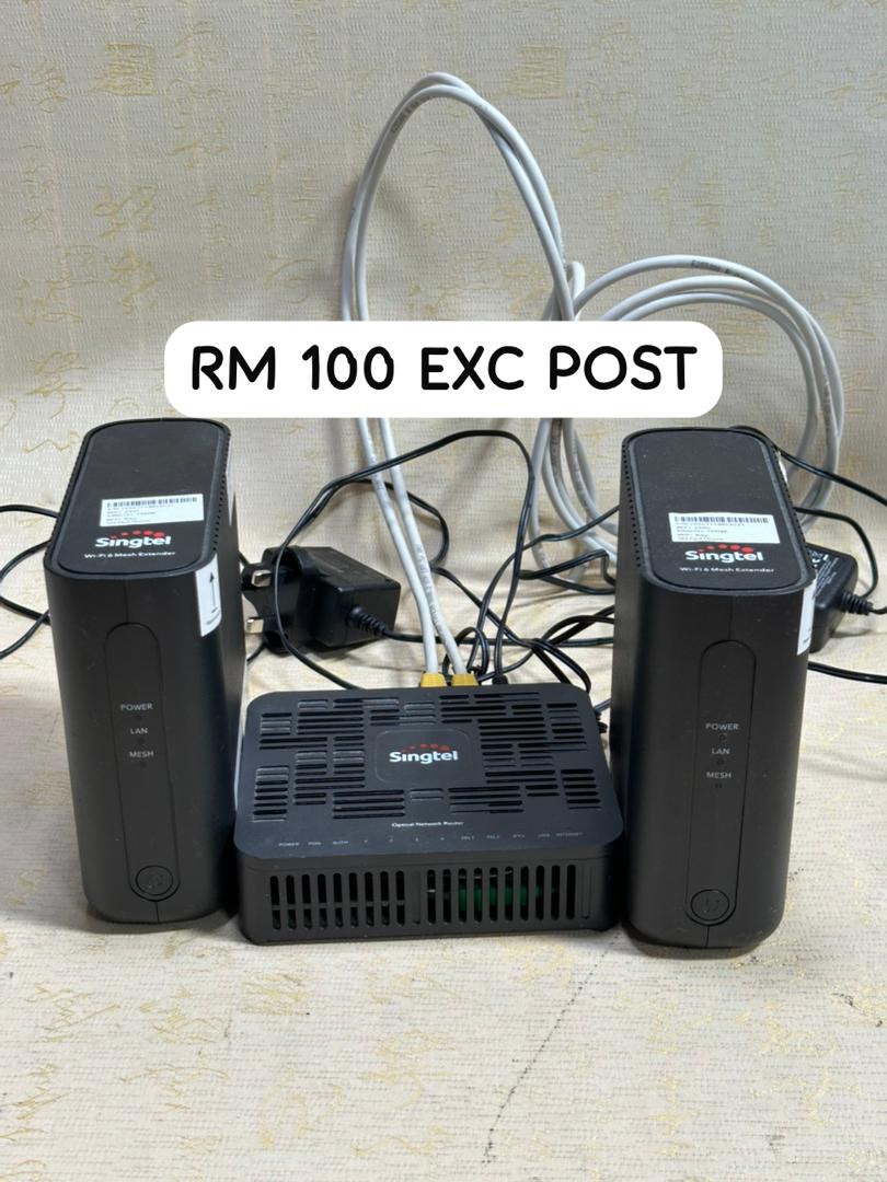 singtel optical network router, Computers & Tech, Parts & Accessories ...