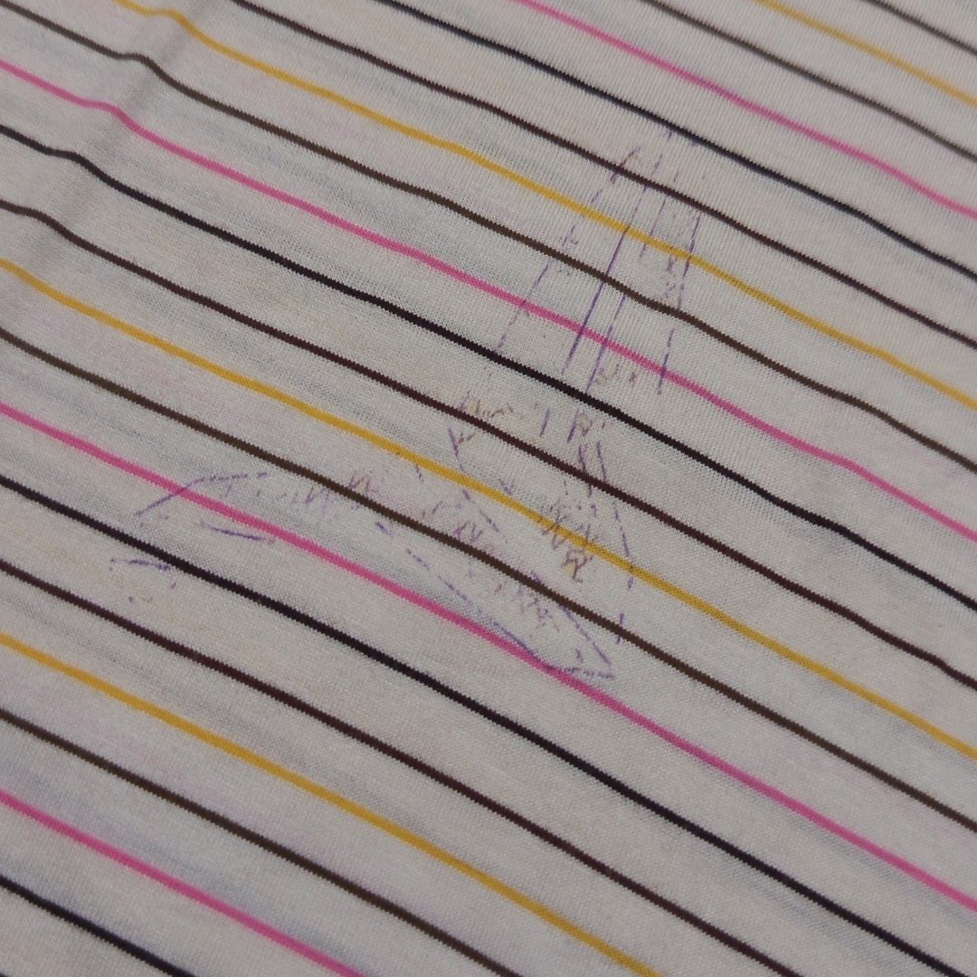 Stripe Polo Shirt (Category: Tshirts & Polo Shirts ) located in San Jose. Submitted by holi2k (Listing ID 1408599054, Image 3). Description: White Stripe Polo Shirt Width-22 Length-27 Issue: Di ko alam kung design s'ya (check last slide).