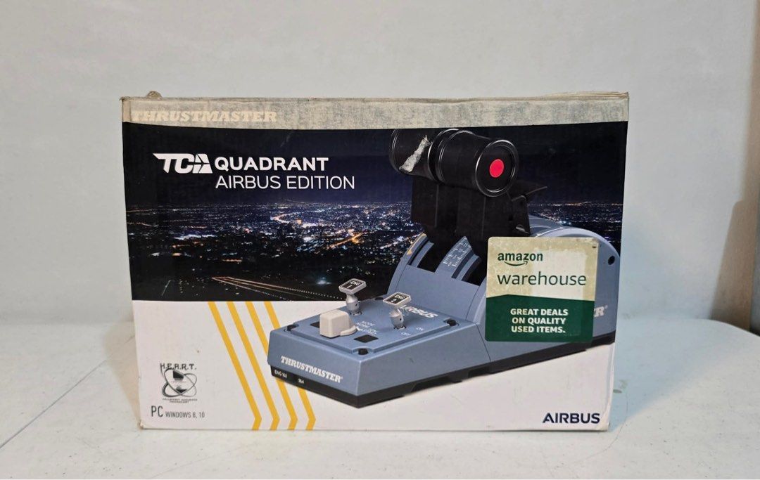 Thrustmaster TCA Quadrant Airbus Edition (Category: Controllers) located in Taytay. Submitted by mikz_1303 (Listing ID 1408636169, Image 2). Description: Thrustmaster TCA Quadrant Airbus Edition from Australian Amazon Warehouse 5k.