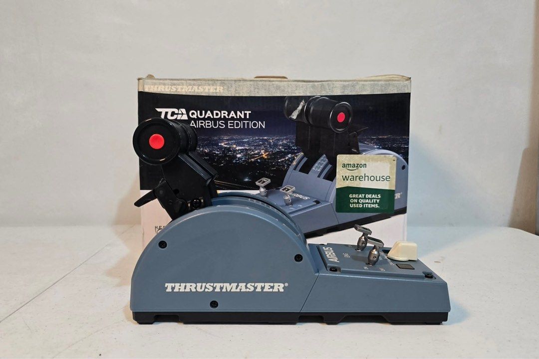 Thrustmaster TCA Quadrant Airbus Edition (Category: Controllers) located in Taytay. Submitted by mikz_1303 (Listing ID 1408636169, Image 3). Description: Thrustmaster TCA Quadrant Airbus Edition from Australian Amazon Warehouse 5k.