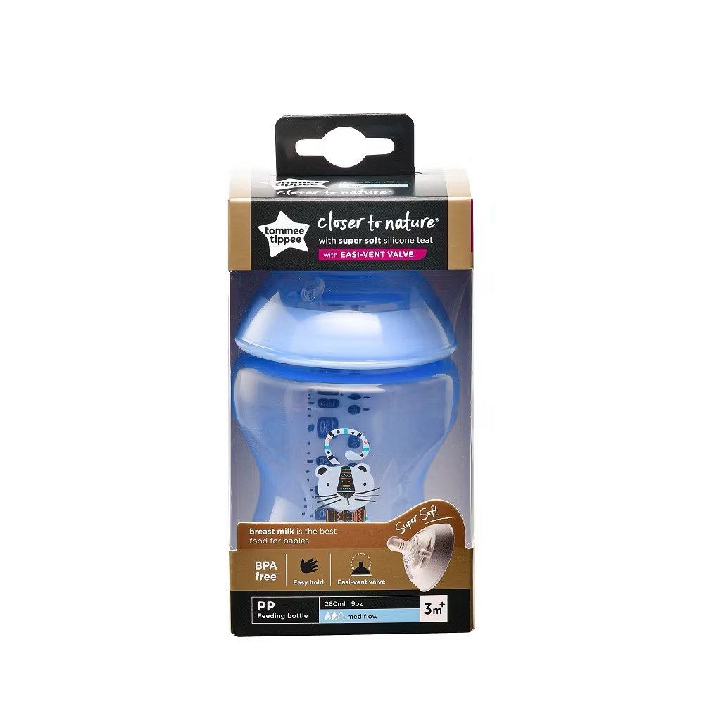 Tommee tippee (Category: Breastfeeding & Bottle Feeding) located in Kapar. Submitted by cikewa (Listing ID 1408677751, Image 3). Description: RM32 EACH NEW PINK, BLUE, GREEN TOMMEE TIPPEE CLOSER TO NATURE. PP FEEDING BOTTLE 260ML/90Z. MEDIUM FLOW (3M+) HARGA ASAL RM49.90.
