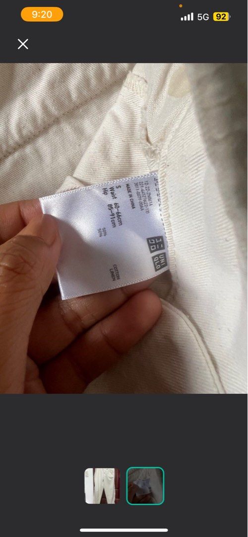 Uniqlo Beige Linen Pants - Size S (Category: Other Bottoms) located in Quezon City. Submitted by declutteringpeppers (Listing ID 1408504086, Image 2). Description: .
