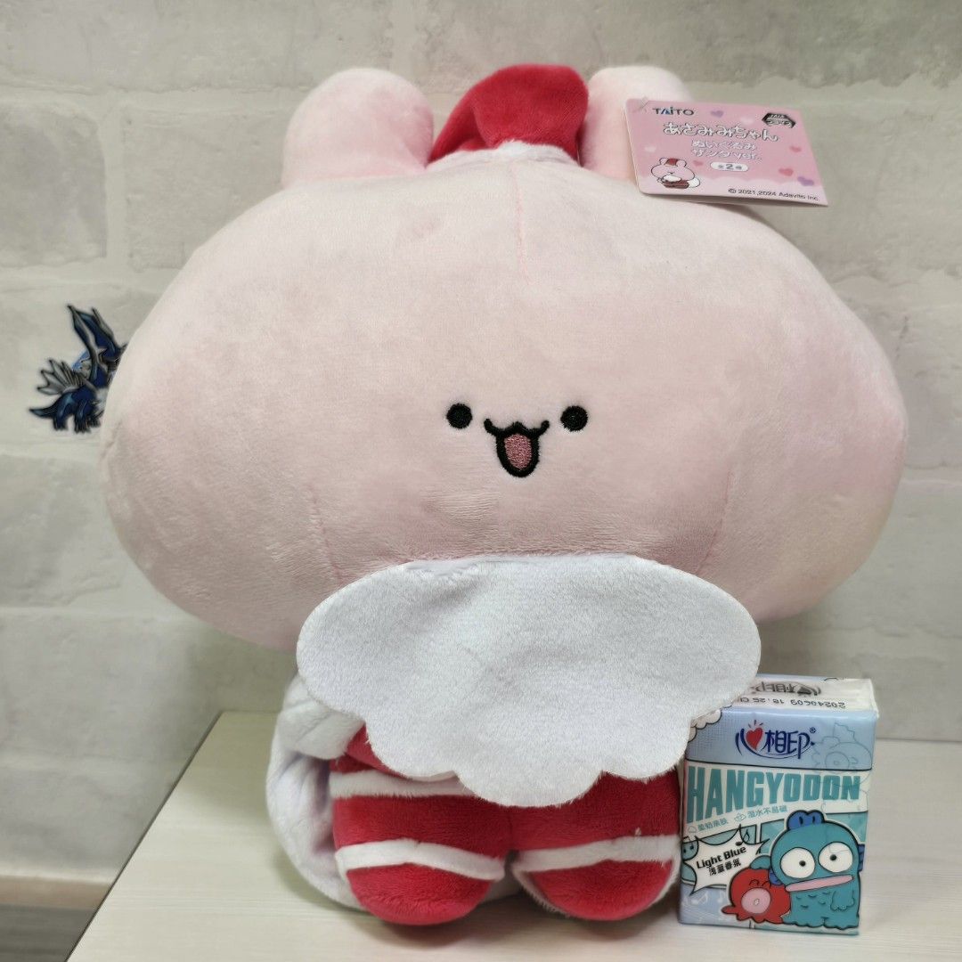 日版麻美美醬聖誕老人ver. 大公仔大毛公仔ASAMIMICHAAN 粉紅兔兔萌兔Christmas XMas Santa Claus  聖誕節聖誕禮物Taito 景品, 興趣及遊戲, 玩具& 遊戲類-