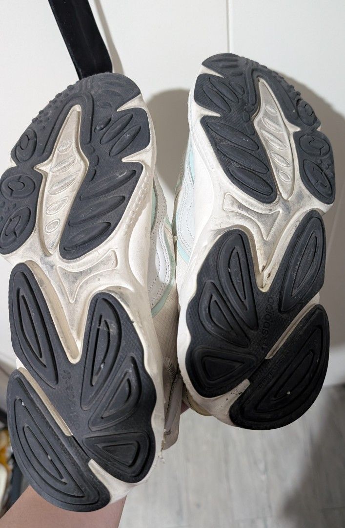 Adidas Ozweego White Sneakers (Category: Sneakers) located in Quezon City. Submitted by jerry.rc (Listing ID 1408797819, Image 3). Description: - Adidas Ozweego sneakers - Size: US 9 - Worn less than 15x - needs some cleaning lang - bought in Dubai - Sadly, I don't have the box anymore.