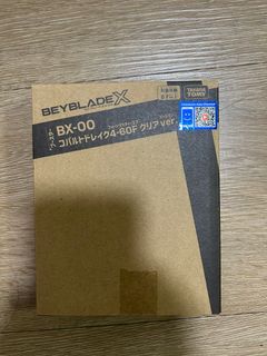 Beyblade X BX-00 Cobalt Drake 4-60F Clear Ver. with Box and Beycode