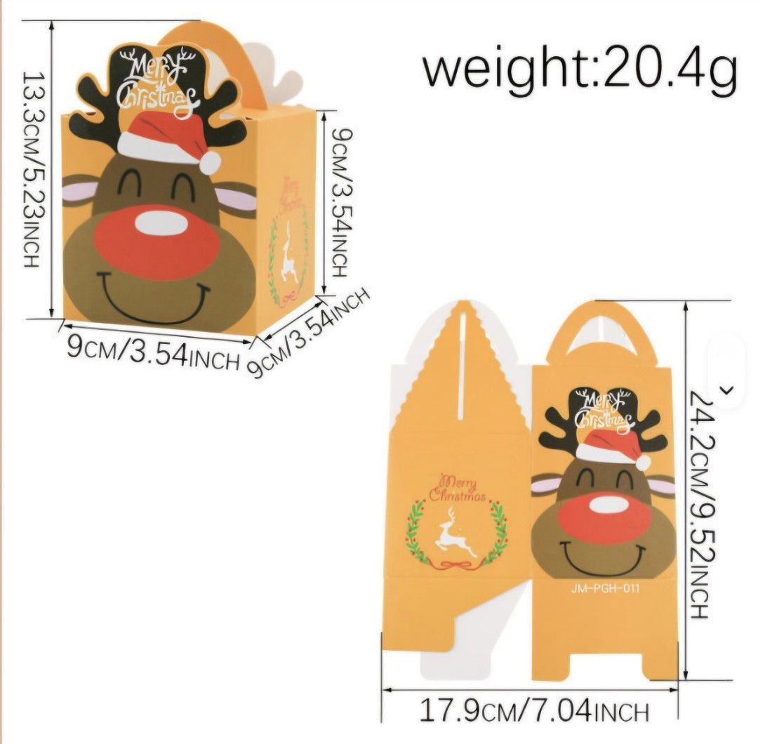 Christmas Gift Boxes - Set of 6 (Category: Storage Boxes & Baskets) located in Manila. Submitted by jimtonline1206 (Listing ID 1408720771, Image 2). Description: - Set of 6 Christmas gift boxes - Features festive holiday designs: Santa Claus, snowman, reindeer - Ideal for small gifts and treats - Convenient handles for easy carrying - Perfect for spreading holiday cheer Pack of 6.