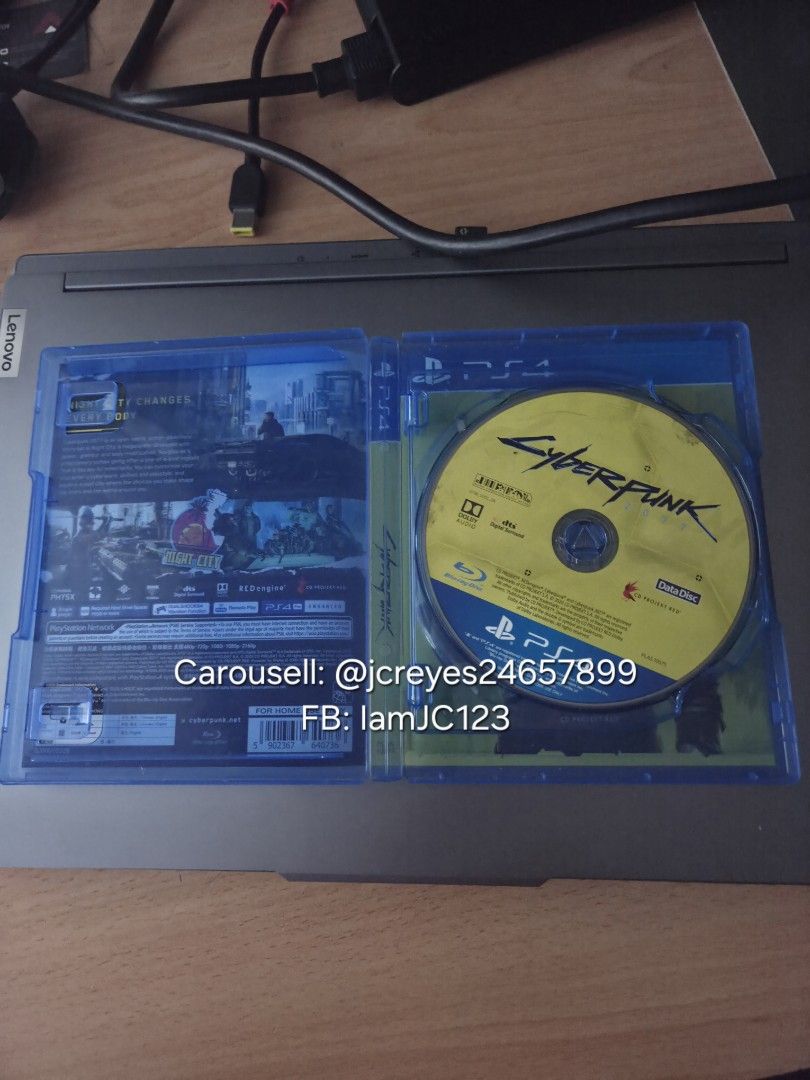 Cyberpunk 2077 - PS4 (Category: PlayStation) located in Manila. Submitted by jcreyes24657899 (Listing ID 1408808797, Image 3). Description: RFS: Need funds for school - Cyberpunk 2077 PS4 - Can be used for PS5 and I used it for PS5 - Includes game disc and case - no scratches or marks on disc - no scratches or marks on case ✅️GCASH ✅️ MAYA ✅️ BDO ✅️LALAMOVE ✅️ GRAB.