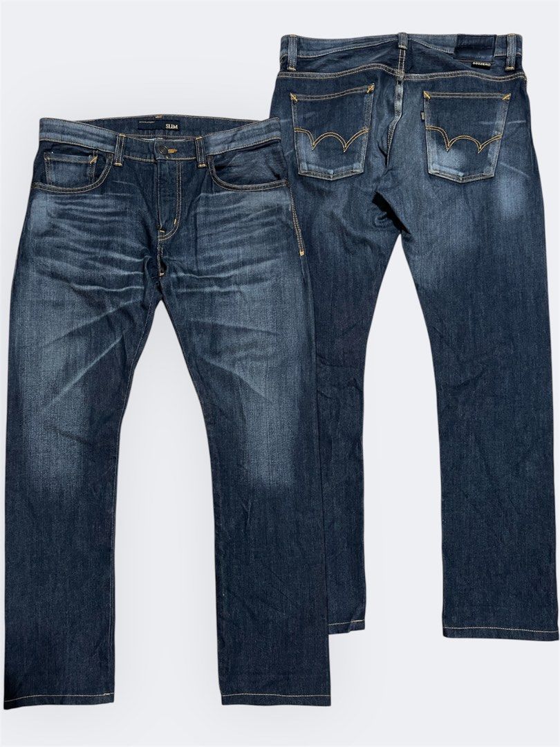 Edwin 503 Zero Slim Fit Jeans Made in Japan (Category: Jeans) located in Antipolo. Submitted by its.okay.to.thrift (Listing ID 1408810254, Image 1). Description: Size: 34-35 Waist (other measurements pls check photos or ask me for more) Condition: excellent condition. Normal signs of use. Semi-stretched MOP: GCash / BPI SHIPPING: Lalamove / LBC / J&T ✅ Manage your expectations as these are second hand items. ✅ Actual color may vary due to a lot o