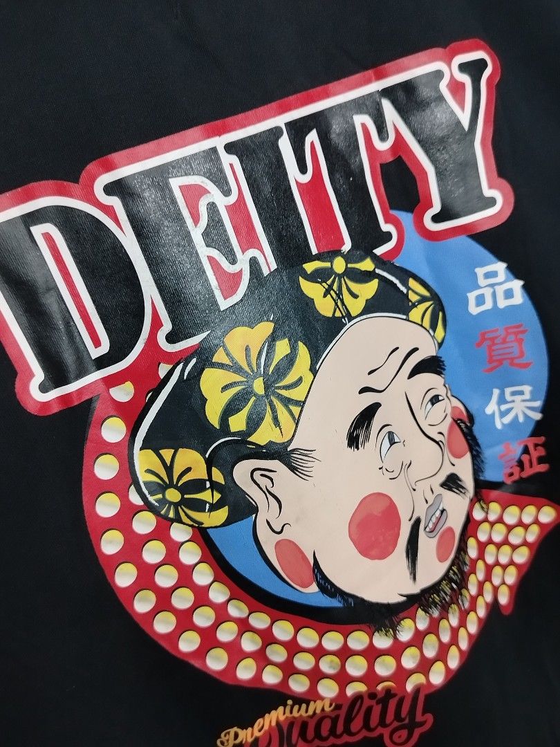 Evisu Deity Teeshirt (Category: Tshirts & Polo Shirts ) located in Tacurong. Submitted by jumarvelous (Listing ID 1408797533, Image 3). Description: Excellent Condition Bacon neck size XL on tag, best fit L-XL Dimes: 22x27.5 Condition: 10/10.
