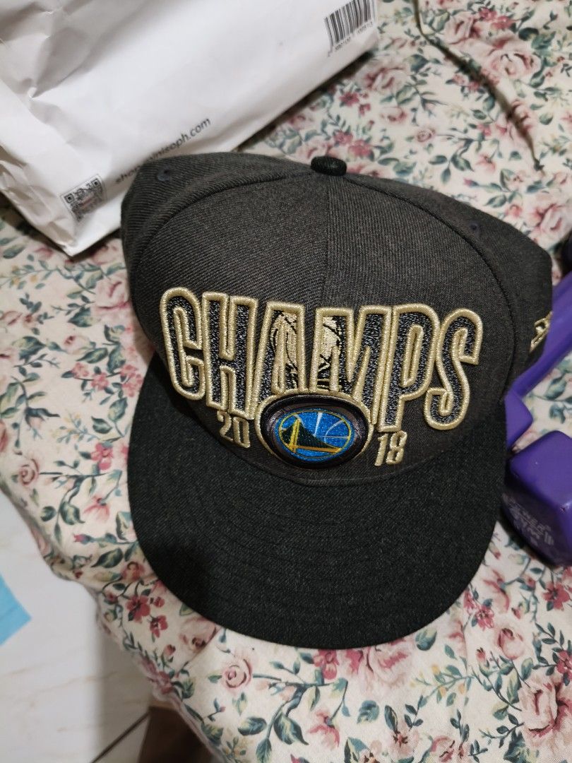 NEW Golden State Warriors Champs 2018-19 Cap (Category: Caps & Hats) located in Marikina City. Submitted by lorence11 (Listing ID 1408781631, Image 1). Description: - Official Golden State Warriors Champs cap - Features team logo and "CHAMPS" embroidery - Curved brim - Dark grey color - Year "2018-19" visible - Great for any Warriors fan! FOR DETAILS CALL OR TX 09915139470.