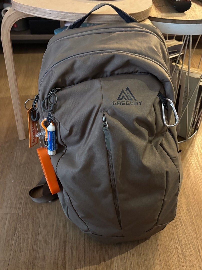 Gregory Retna 25L Backpack (Category: Backpacks) located in Pasig City. Submitted by goldencaulfield (Listing ID 1408883627, Image 1). Description: - Durable Gregory backpack - Neutral color - Front zippered pocket - Top handle - Very lightly used (1 month old) - Ready for daily use or travel.